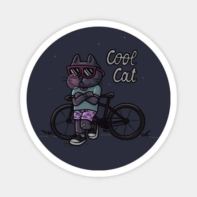 Cool Cat Magnet by spookylili